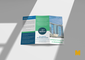 Hospital Tri-Fold Brochure Mockup - Graphic Eagle