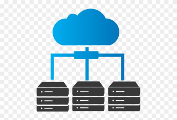 Hosted In The Cloud - Cloud Hosting Icon Png