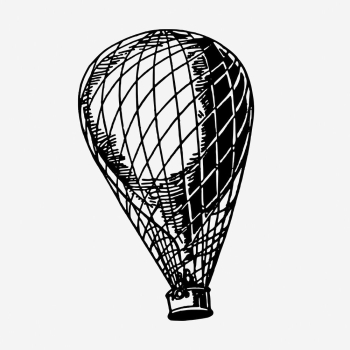 Hot air balloon, transportation illustration. | Free Photo Illustration - rawpixel