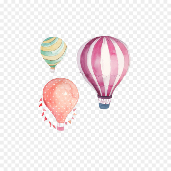Hot air balloon Watercolor painting Clip art - hot air balloon 