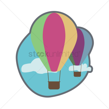 Hot air balloons in the sky Hot air balloons in the sky