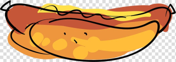 Hot dog , Hand-painted colorful hot dog transparent background PNG clipart