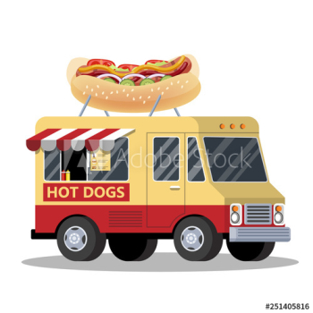 Hot dog truck Hot dog truck