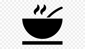 Hot Soup Bowl Vector - Food Icon Small