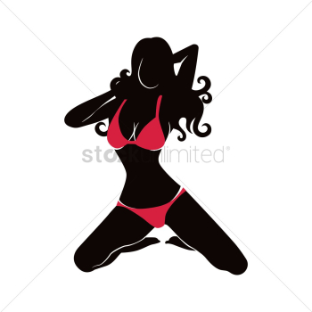 Hot woman silhouette Hot woman silhouette