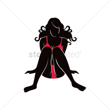 Hot woman silhouette Hot woman silhouette