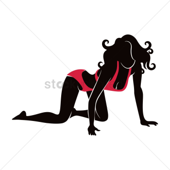 Hot woman silhouette Hot woman silhouette