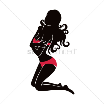 Hot woman silhouette Hot woman silhouette