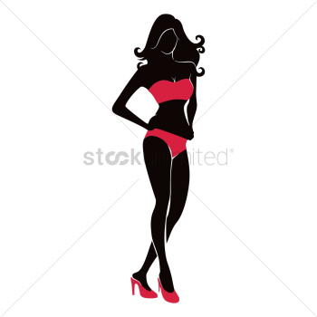 Hot woman silhouette Hot woman silhouette