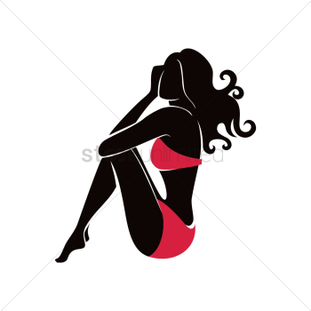 Hot woman silhouette Hot woman silhouette