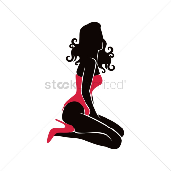 Hot woman silhouette Hot woman silhouette