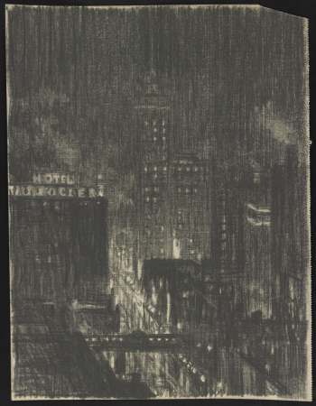 Hotel Knickerbocker, night scene (between | Free Photo - rawpixel Hotel Knickerbocker, night scene (between | Free Photo - rawpixel