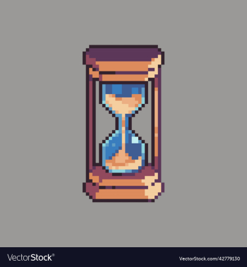 hourglass pixel art design hourglass pixel art design