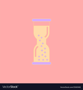 Hourglass with water watch vector image Hourglass with water watch vector image