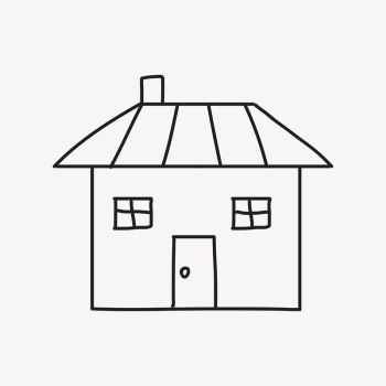 House doodle clipart, building illustration | Free Vector Illustration - rawpixel