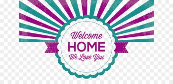 House Illustration - Retro style illustration Welcome Home House Illustration - Retro style illustration Welcome Home