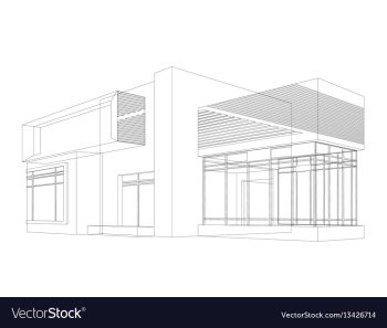 House models wireframe vector image House models wireframe vector image