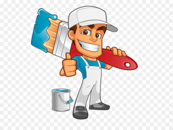 House painter and decorator Painting Cartoon - Industrial Worker 