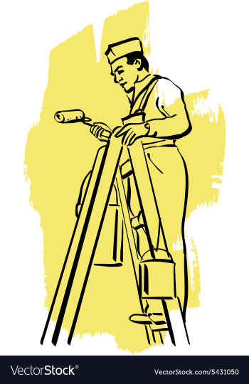 House painter vector image House painter vector image