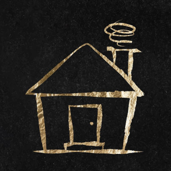 House sticker, gold aesthetic illustration | Free Vector Illustration - rawpixel House sticker, gold aesthetic illustration | Free Vector Illustration - rawpixel