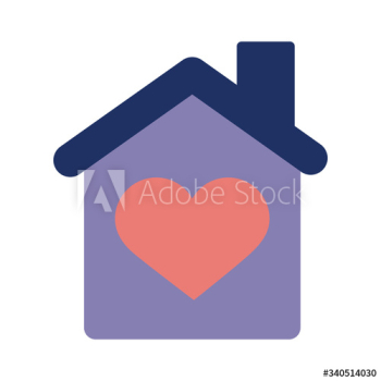 house with heart solidarity flat style house with heart solidarity flat style
