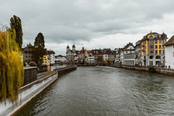 Houses Beside River Houses Beside River