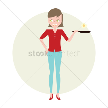 Housewife cooking breakfast Housewife cooking breakfast