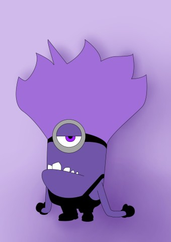 How To Draw Purple Minion From Despicable Me - Draw Central