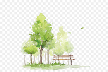 How to Paint Trees in Watercolor Watercolor painting Sketch - Watercolor trees 