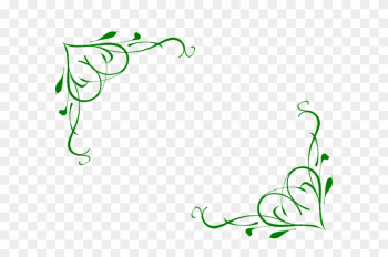 How To Set Use Cheryl Corner Frame Green Svg Vector - Purple Flowers Clip Art Border