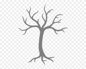 How To Set Use Grey Tree Svg Vector - Tree Clipart Black And White