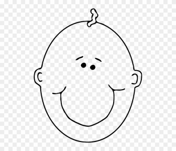 Human Baby, Head, Outline, People, Boy, Happy, Face, - Baby Face Outline