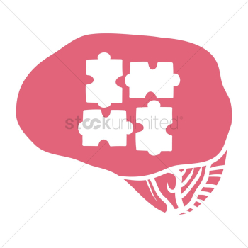Human brain with puzzle Human brain with puzzle