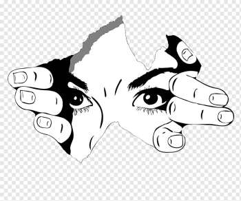 human eye and hand drawing illustration, T-shirt Black and white graphy Drawing Sketch, Black and white eyes illustrations, white, mammal, painted png