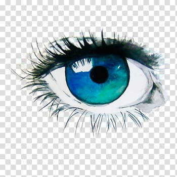 Human eye illustration, Watercolor painting Eye Art, Watercolor eyes transparent background PNG clipart