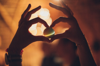 Human Hands Making Heart Sign Human Hands Making Heart Sign