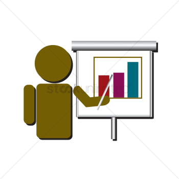 Human icon giving a presentation Human icon giving a presentation