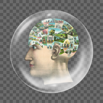 Human mind png sticker bubble | Free PNG - rawpixel