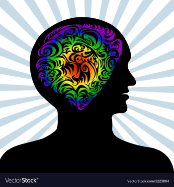 Human mind vector image Human mind vector image