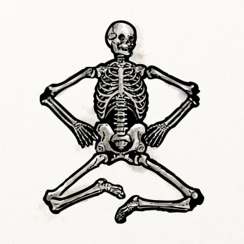 Human skeleton watercolor, vintage illustration, | Free Photo Illustration - rawpixel