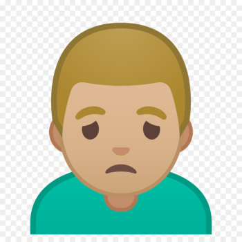 Human skin color Emoji Light skin Frown - emoji Human skin color Emoji Light skin Frown - emoji