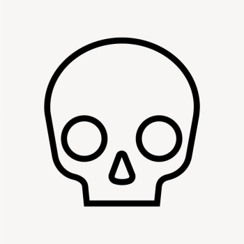 Human skull line icon, minimal | Free Icons - rawpixel Human skull line icon, minimal | Free Icons - rawpixel
