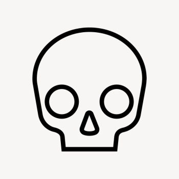 Human skull line icon, minimal | Free Icons - rawpixel Human skull line icon, minimal | Free Icons - rawpixel