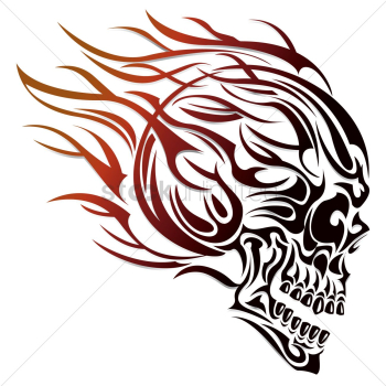 Human skull tattoo Human skull tattoo