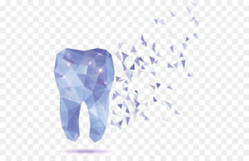 Human tooth Dentistry - Crystal teeth vector 