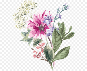 Hydrangea Flower Stock illustration Illustration - Hand painted spring flowers 