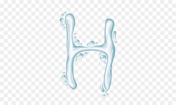 Hydrogen Water Cup Drinking Company - Watermark H English words 