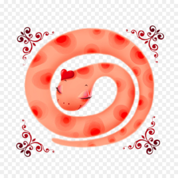 I Ching Chinese zodiac Snake Fortune-telling Earthly Branches - Meng Meng cartoon snake 