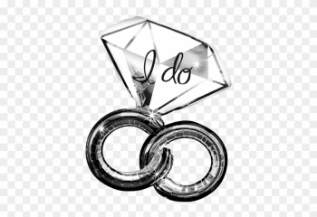 I Do Wedding Ring Foil Balloon 30" - Do Balloon I Do Wedding Ring Foil Balloon 30" - Do Balloon