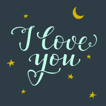 I Love You - hand drawn lettering I Love You - hand drawn lettering